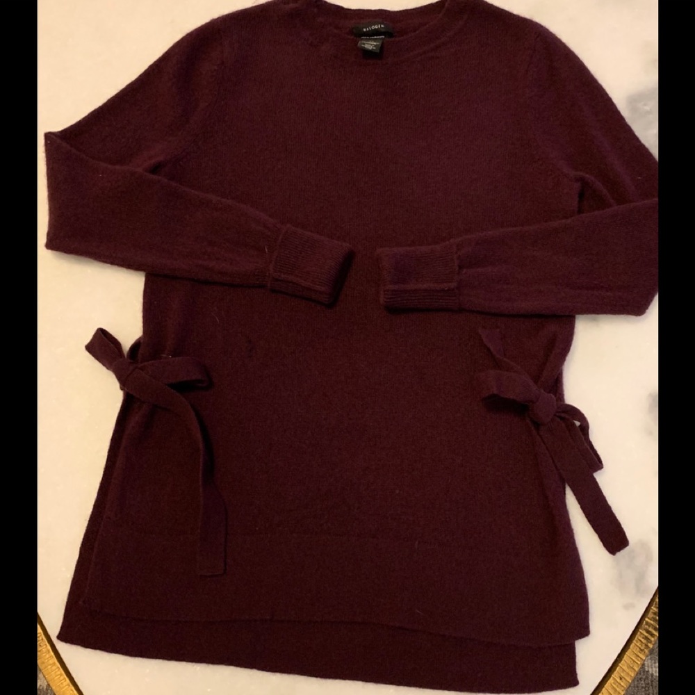 Halogen Side Tie Cashmere Sweater/SZ XS